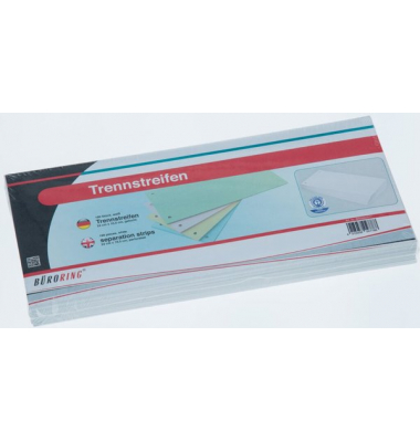 Trennstreifen BRG660577 weiß 190g gelocht 24x10,5cm 