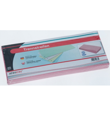 Trennstreifen BRG660578 rot 190g gelocht 24x10,5cm 