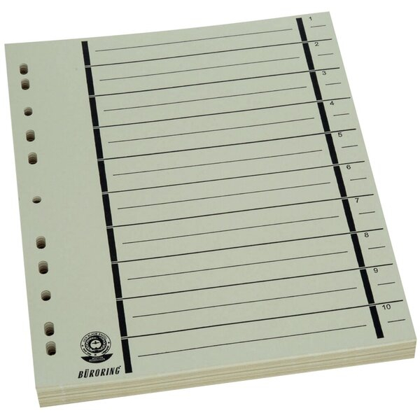 4016058047856 - Trennblätter BRG670115 A4 chamois 170g Recyclingkarton 4016058047856 Büroring