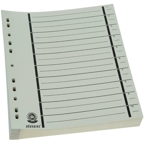 4016058047894 - Trennblätter BRG670114 A4 chamois 180g Recyclingkarton 4016058047894 Büroring