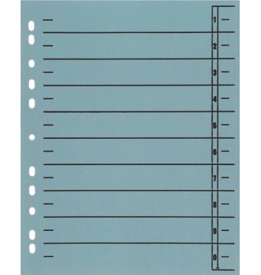 Trennblätter BRG670103 A4 blau 230g 