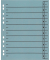 Trennblätter BRG670103 A4 blau 230g 
