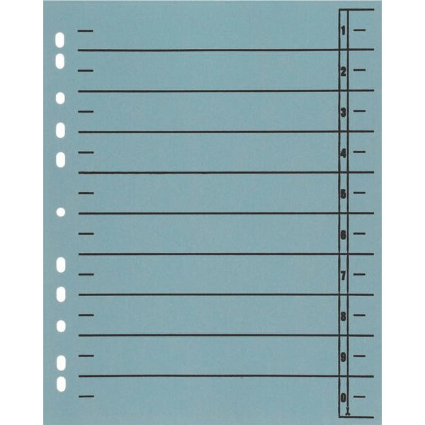 4016058047917 - Trennblätter BRG670103 A4 blau 230g Recyclingkarton 4016058047917 Büroring