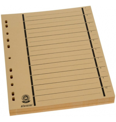 Trennblätter BRG670101 A4 gelb 230g 