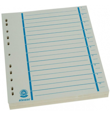 Trennblätter BRG670111 A4 chamois/blau 230g 