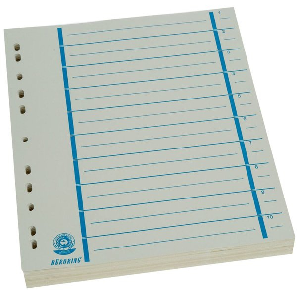 4016058048242 - Trennblätter BRG670111 A4 chamois blau 230g Recyclingkarton 4016058048242 Büroring