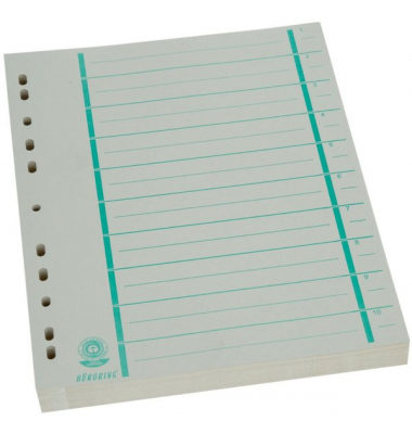 Trennblätter BRG670107 A4 chamois/grün 230g 
