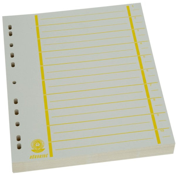 4016058048341 - Trennblätter BRG670108 A4 chamois gelb 230g Recyclingkarton 4016058048341 Büroring