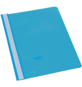 Schnellhefter BRG609022, A4, hellblau, Kunststoff, Vorderdeckel transparent
