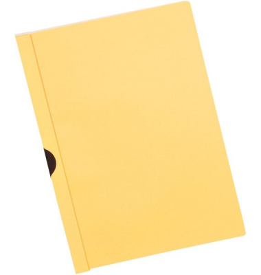 Klemmhefter BRG667295, A4 gelb, f&uuml;r ca. 30 Blatt, Polypropylen (PP)