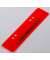 Heftstreifen kurz BRG660582, 3,5x15cm (BxL), Kunststoff mit Metalldeckleiste, rot