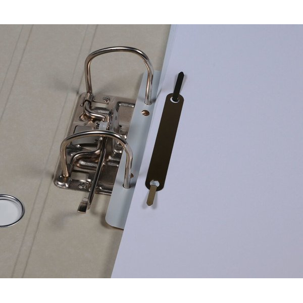 4016058050368 - Heftstreifen kurz BRG660585 Kunststoff mit Metalldeckleiste grau 4016058050368 25 Stück