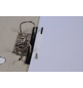 Heftstreifen kurz BRG660610, 3,5x15cm (BxL), Kunststoff mit Kunststoffdeckleiste, schwarz