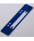 Heftstreifen kurz PP blau 35x150mm