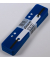 Heftstreifen kurz PP blau 35x150mm