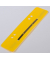 Heftstreifen kurz BRG660614, 3,5x15cm (BxL), Kunststoff mit Kunststoffdeckleiste, gelb