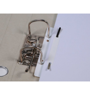 Heftstreifen kurz BRG660616, 3,5x15cm (BxL), Kunststoff mit Kunststoffdeckleiste, wei&szlig;