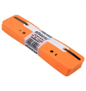 Heftstreifen kurz BRG660617, 3,5x15cm (BxL), Kunststoff mit Kunststoffdeckleiste, orange