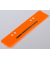 Heftstreifen kurz BRG660617, 3,5x15cm (BxL), Kunststoff mit Kunststoffdeckleiste, orange