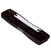 Heftstreifen kurz BRG660618, 3,5x15cm (BxL), Kunststoff mit Kunststoffdeckleiste, braun