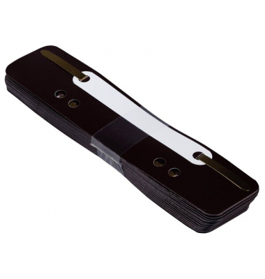 Heftstreifen kurz BRG660618, 3,5x15cm (BxL), Kunststoff mit Kunststoffdeckleiste, braun