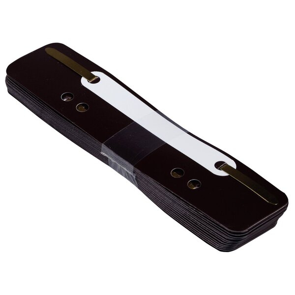 4016058050993 - Heftstreifen kurz BRG660618 35x15cm (BxL) Kunststoff mit Kunststoffdeckleiste braun 4016058050993 25 Stück