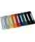 Heftstreifen kurz BRG660619, 3,5x15cm (BxL), Kunststoff mit Kunststoffdeckleiste, farbig sortiert