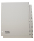 Büroring Register, 1-52, PP-Folie, grau