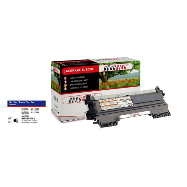 4016058052485 - Toner Clairalfa BRG855062 (kompatibel zu Brother TN-2310) schwarz ca 1200 Seiten 4016058052485 Büroring