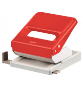 Bürolocher DP-520 ROT, rot, bis 2,5mm 25 Blatt, mit Anschlagschiene