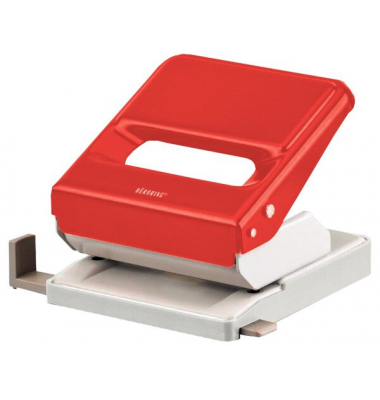 B&uuml;rolocher DP-520 DP-520 ROT, rot, bis 2,5mm 25 Blatt, mit Anschlagschiene