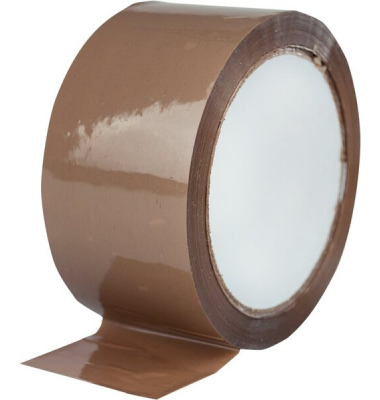 Packband 50 mm x 66 m, braun leise abrollend, PP ,43 mic
