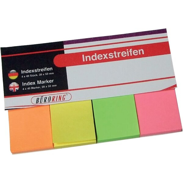 4016058055691 - Index Haftstreifen aus Paper 4 x 40 Streifen 20x50mm 4016058055691 Büroring