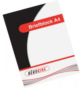 Briefblock A4 50 Blatt kariert,4-fach gelocht