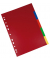 Register, A4, PP-Folie, 5-teilig, 5 Farben, 120 my