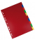 Register, A4, PP-Folie, 10-teilig, 2x5 Farben, 120 my