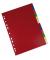 Register, A4, PP-Folie, 12-teilig, 2x6 Farben, 120 my