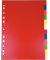 Register, A4, PP-Folie, 12-teilig, 2x6 Farben, 120 my