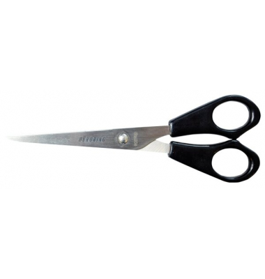 Büroring Büroschere 15,5cm Edelstahl, ergonom. Kunststoffgriff
