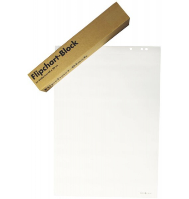 Büroring Flipchartblock 68x99cm blanko/blanko