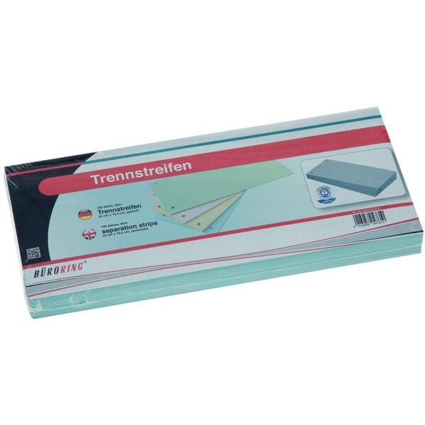 4016058083007 - Trennstreifen BRG660870 blau 190g gelocht 228x105cm  4016058083007 Büroring