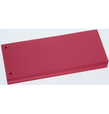 Trennstreifen BRG660871 rot 190g gelocht 22,8x10,5cm 