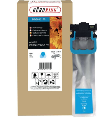 Tintenpatrone XL cyan für Workforce Pro WF-C5210DW, 5290DW,