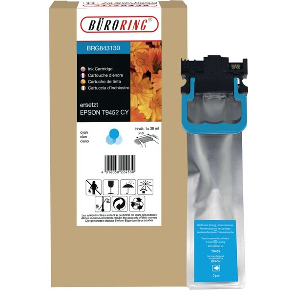 4016058224530 - Tintenpatrone XL cyan für Workforce Pro WF-C5210DW 5290DW 4016058224530 Büroring