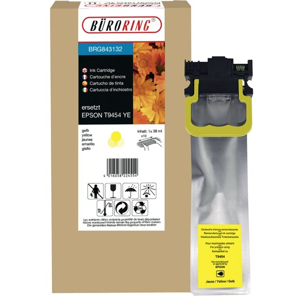 4016058224554 - Tintenpatrone XL gelb für Workforce Pro WF-C5210DW 5290DW 4016058224554 Büroring