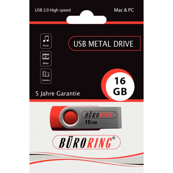 4016058224585 - Speicherstick USB 20 mit drehbarer Metall-Abdeckung 4016058224585 BRG821002