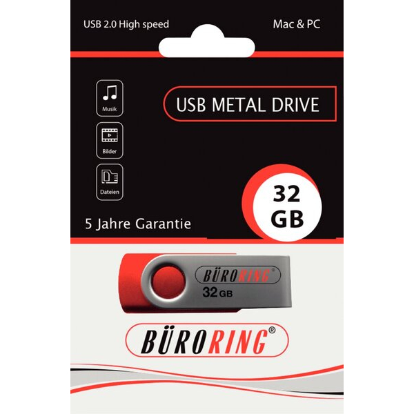 4016058224615 - Speicherstick USB 20 mit drehbarer Metall-Abdeckung 4016058224615 BRG821003