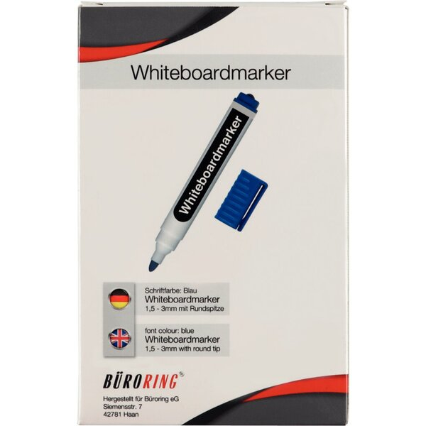 4016058242732 - Whiteboard Marker blau Rundspitze 15-3mm 4016058242732 Büror