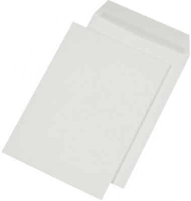 Versandtaschen C4 ohne Fenster mit Papprückwand haftklebend 120g weiß