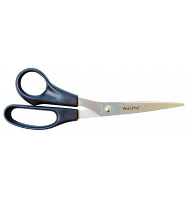 Büroring Büroschere 21cm, für Linkshänder, Edelstahl,